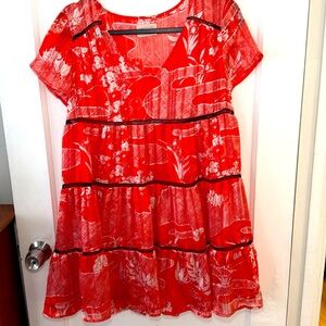 Urban Outfitters Boho Tiered Mini Dress – Size Small